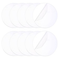 15Pcs 4" Acrylic Ornament Blanks, Round Keychain Blanks with Holes, Clear