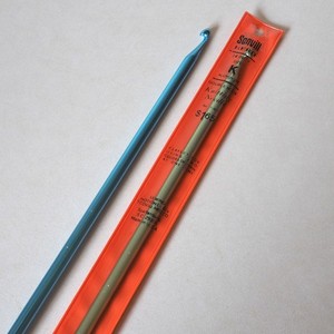 2 Vintage Hero Afghan Crochet Hooks 14 Inch Size K 7062 7063 Double End Cro-Hook