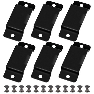 Kibbeh 12 Pcs Metal Tape Measure Holder - Belt Clips with Rivets, Easy to Car...