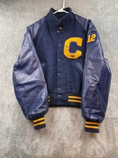 Vintage Holloway Letterman Jacket Size Large Wool Varsity Football