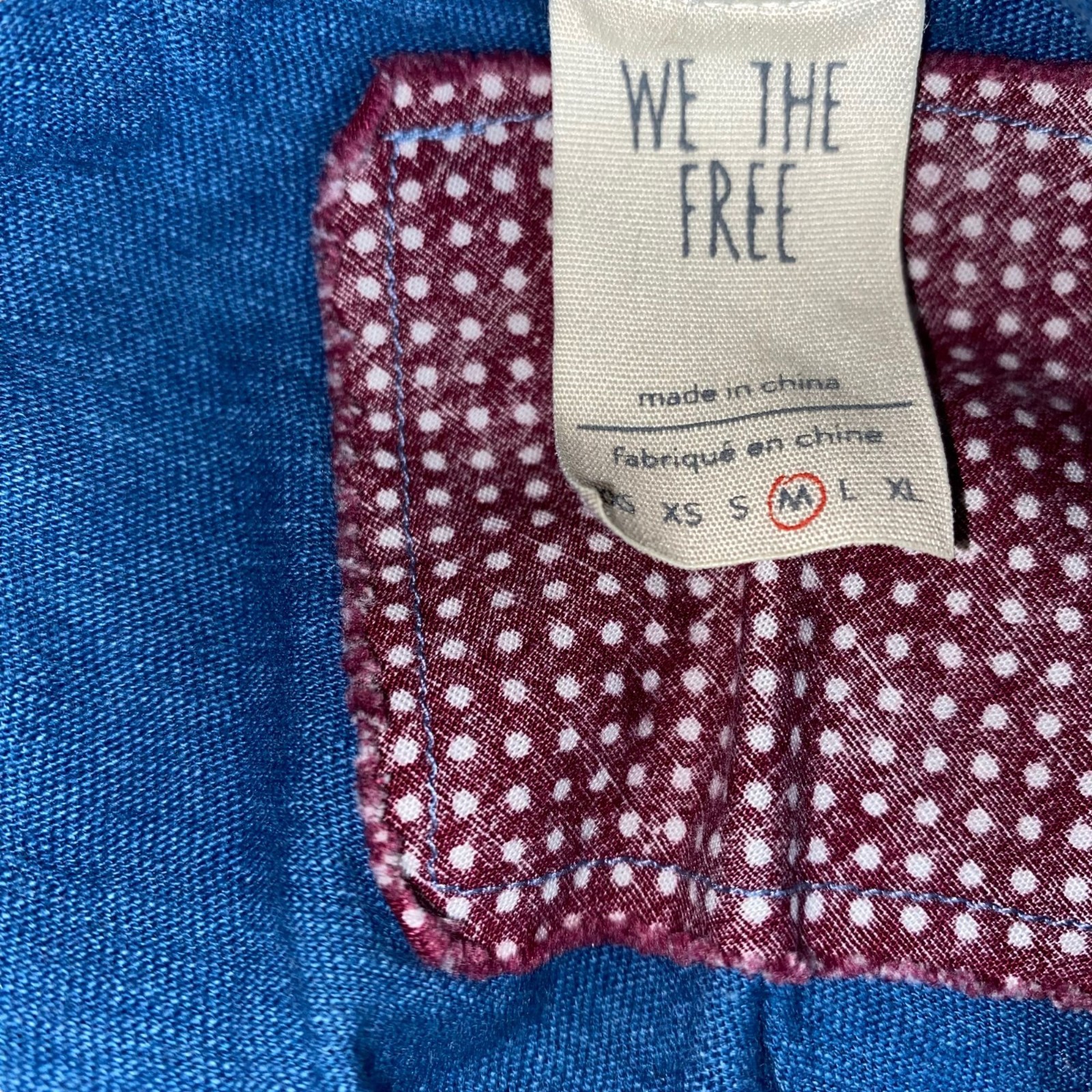 We The Free Medium Patchwork Design Top - image 5