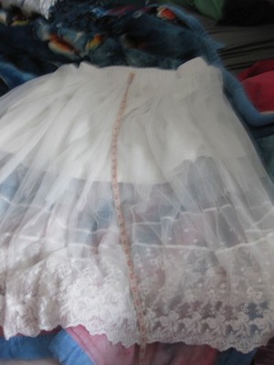  Spitzenunterrock 32 Zoll Taille bis 46 Zoll 31 lang