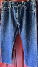 Vintage MEN'S LEVI 501XX DARK WASH ORIGINAL FIT BUTTON FLY 40x34 Excellent