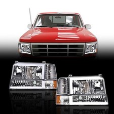 For 1992-1996 1995 Ford F150 F250 F350 Led Drl Headlight Cornerbumper Lamps Usa