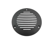 V-Twin 42-1150 Black Grooved 3-Hole Derby Cover for Big Twin Evo 70-98