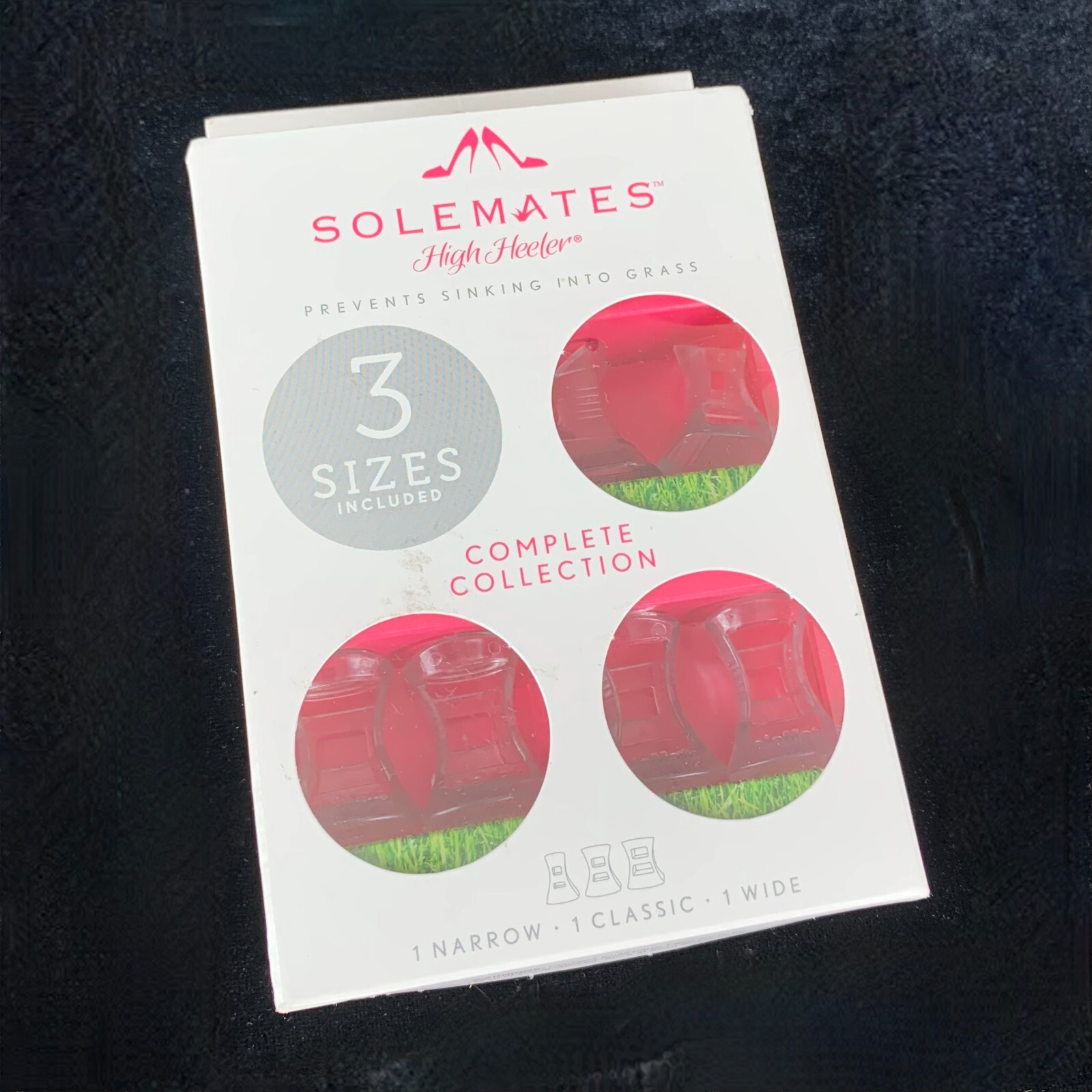 New SoleMates 3 Sizes High Heeler Clear Heel Protectors Stop Sinking on Grass