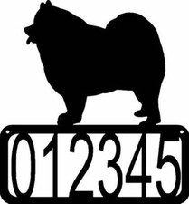 Samoyed Dog House Address Sign - Made in USA