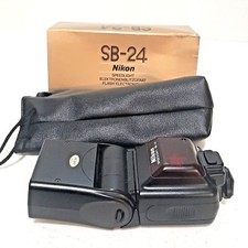 Nikon Speedlight SB-24 Flash Not Working For Parts or Repair Project Piece