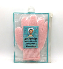 Spa Sister bathing gloves Pink daily essentials cleanse renew R42