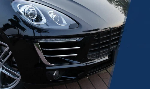 Front Fog Light Lamp Decor Strip Eyebrow cover Trim For Porsche Macan 2015-2018 - Picture 8 of 8