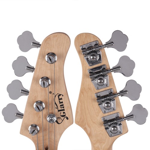 Gjazz Four String Single Single Pickup Jazz Bass Blue White Guard S201 - Picture 12 of 12