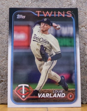 BASEBALL CARD TOPPS UPDATE SERIES 2024 MINNESOTA TWINS LOUIE VARLAND PITCHER