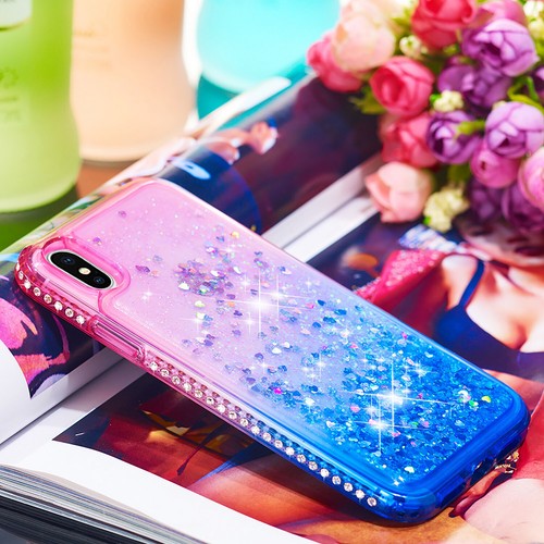 For iPhone X XS XS MAX Case,Glitter Sparkle Quicksand Girls Kids Women Cute Case - Picture 13 of 25