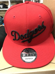 red dodgers snapback
