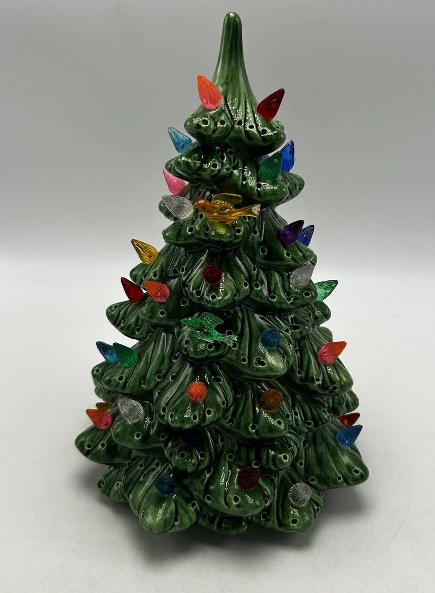 Vintage 1987 NOWELL Mold 10 Ceramic Lighted Christmas Tree, 59 OFF