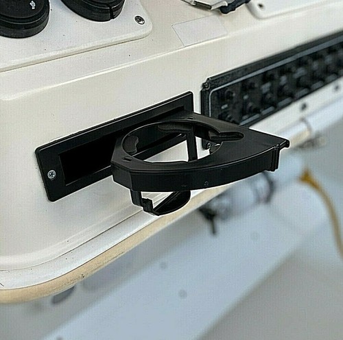 UNIVERSAL SWING-OUT FLUSH MOUNT FOLDING RECESSED CUPHOLDER CAR TRUCK ARCADE BOAT - Bild 7 von 12