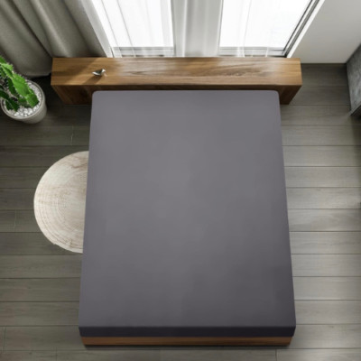 Utopia Bedding - Spannbettlaken 180x200cm Bis 30 cm - Grau oder weiß Gebürstete
