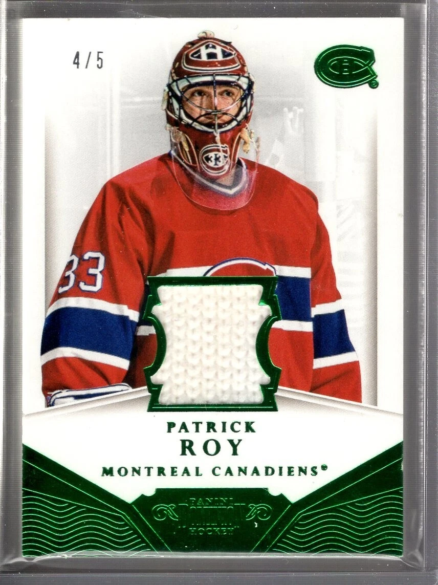 2013-14 Panini Dominion Jerseys Fight Strap #DPR Patrick Roy 4/5