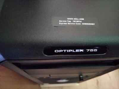 Dell Optiplex 775 PC Computer USB Microsoft Windows Vista CPU Intel Office PC