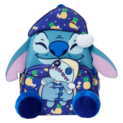 Disney Loungefly SDCC Limited Edition Bedtime Stitch Glow Mini Backpack ? SDCC exclusive time! ? Our sleepy-time Stitch glow-in  main image 4