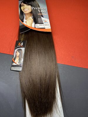 BOBBI BOSS Premier Yaky 100%_Human_Hair_Weave_12''_#4