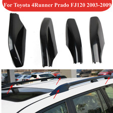 4x Black Roof Rails Rack End Cover Shell For Toyota 4runner Prado Fj120 03-2009