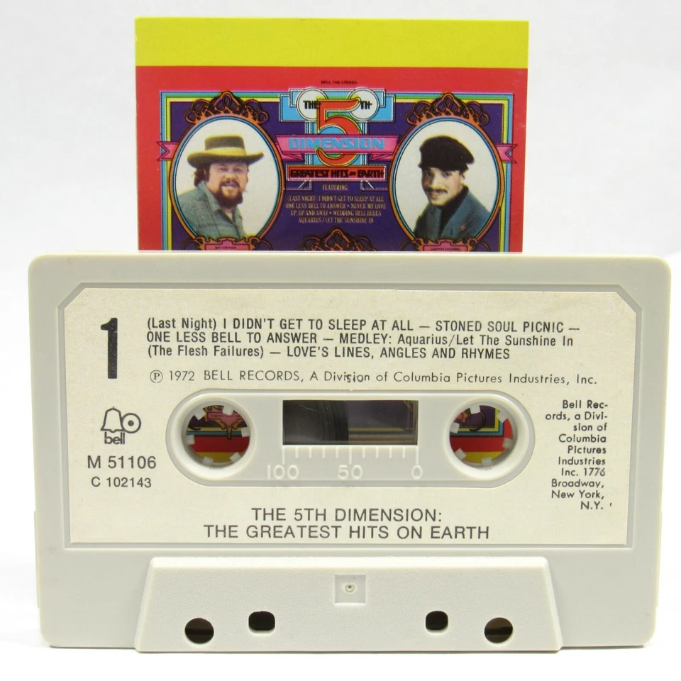 The 5th Dimension The Greatest Hits On Earth Cassette Bell 1972 - Image 3 of 4