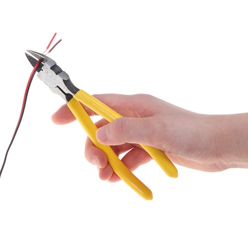 6" Flush Cut Side Cutters Plier Cutting Pliers PVC Handle Wire Cutter-qk - Picture 4 of 8