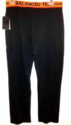 BALANCED TECH - Women Size 'Small'' Ladies Black & Orange Stretch Wasteband Pants
