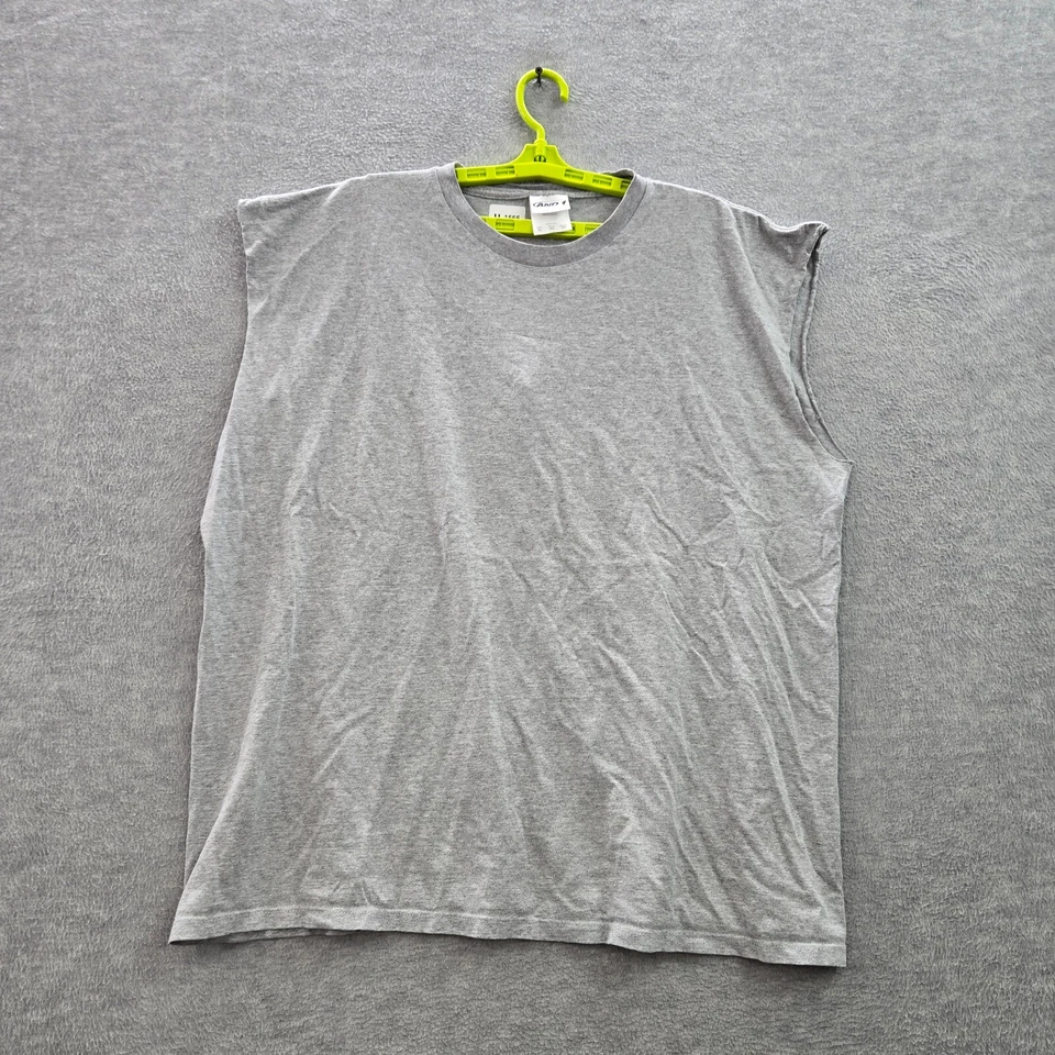 VINTAGE AND1 Men Shirt XL Gray Tank Top Dunking Logo Graphic Sleeveless READ - Image 3 of 4