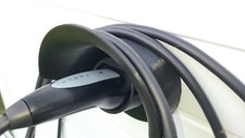 Tough weatherproof Type 2 EV CCS Charger holder cable tidy black/white Tesla &