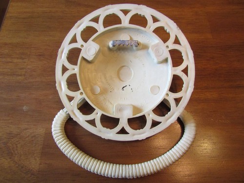Homco 1978 Ivory Wall Towel Ring Kitchen Bathroom Faux Wicker Rattan Holder - Picture 2 of 5