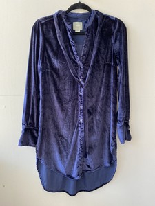 velvet tunic shirt
