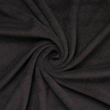 Frottee-Jersey Meterware Öko-Tex, 240g/B: 150cm Bekleidung 0,5m | schwarz