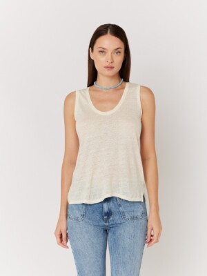BERENICE ELINE I Linen tank Top SIZE S $99