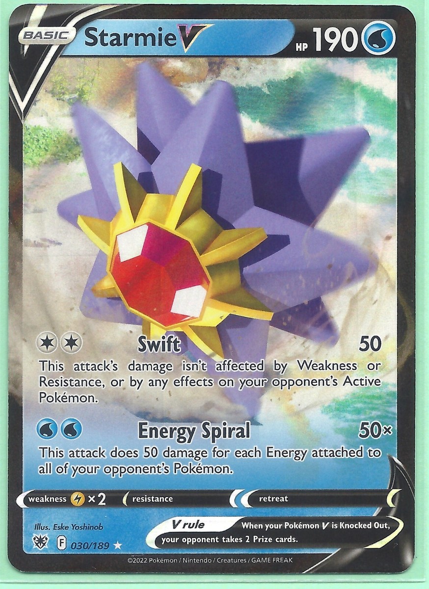 STARMIE V 030/189 ASTRAL RADIANCE POKEMON-RARE -MINT-PACK FRESH | eBay
