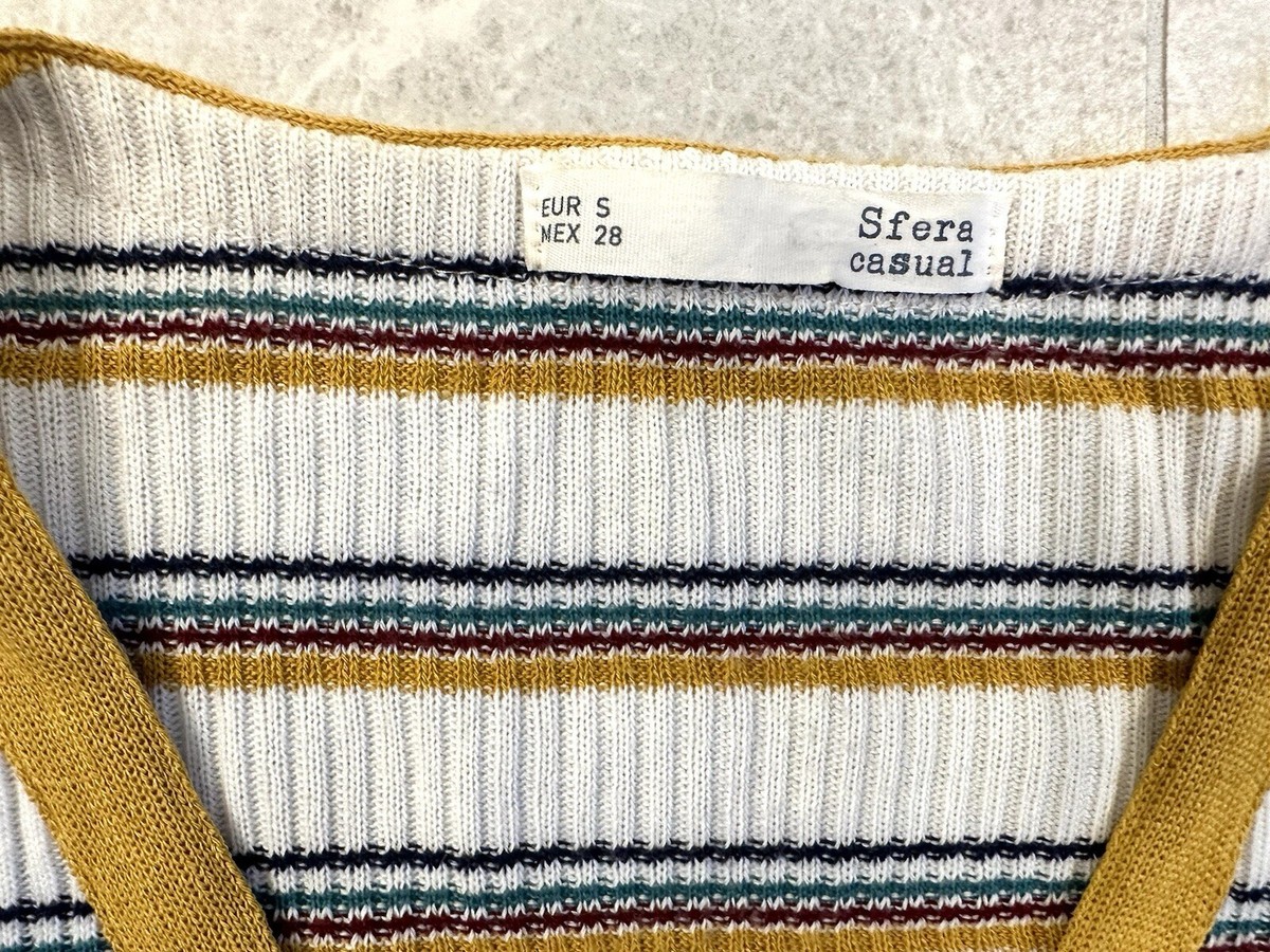 Bella Swan Sfera Striped Henley New Moon Twilight Button Shirt Cardigan Small View 6