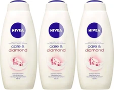 Nivea Care Shower Gel, Cashmere, 25.36 Ounce Packaging May Vary 750 ml Pack Of 3