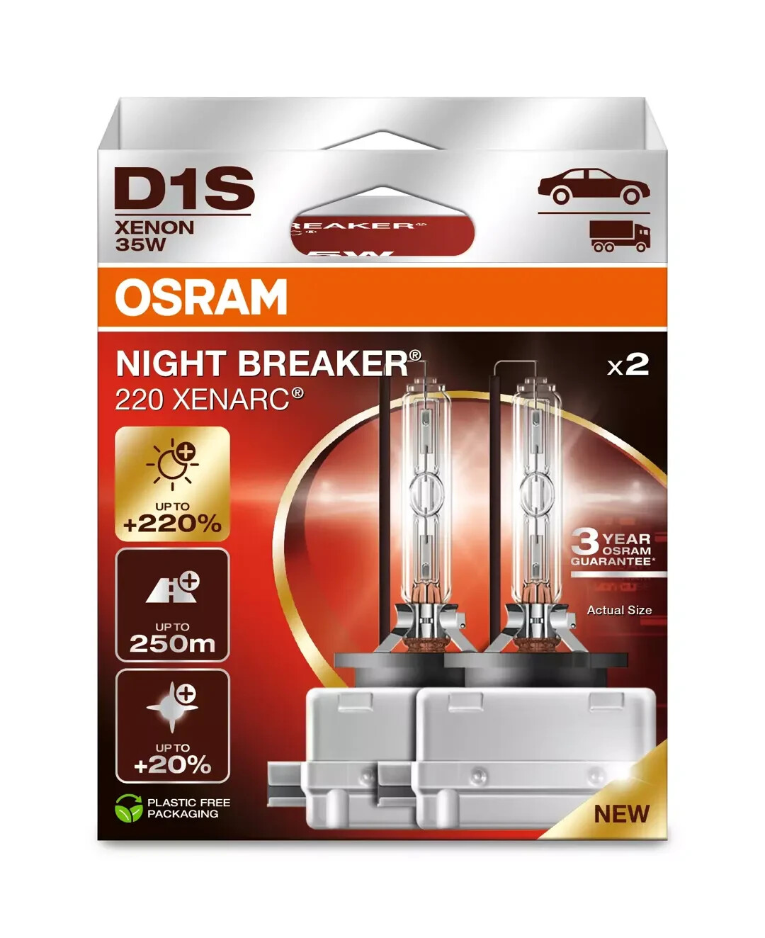 OSRAM D1S Night Breaker 220 TWIN BULB PACK +220% BRIGHTER - Image 6