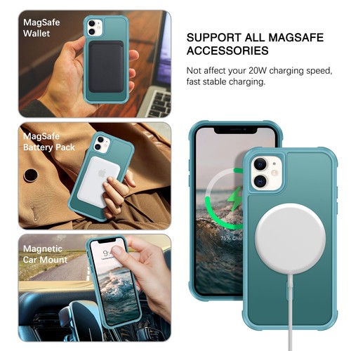 Funda para iPhone 16/15/14/13/12/11 Pro Max pesada a prueba de golpes con soporte magnético cubierta - Imagen 63 de 751