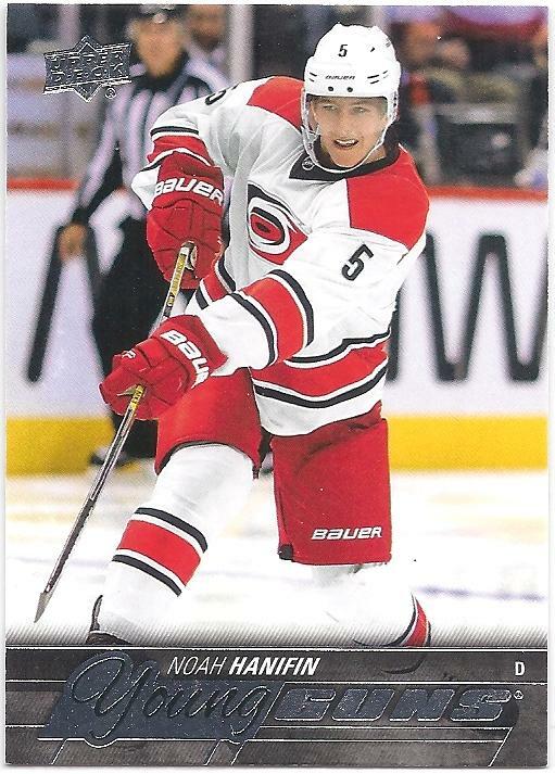 NOAH HANIFIN 2015-16 Upper Deck YOUNG GUNS Rookie Card RC #499