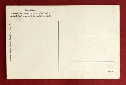 AK SARAJEVO in Bosnien um 1915 Postamt mit Bediensteten ( 76178 - Bild 2 von 2