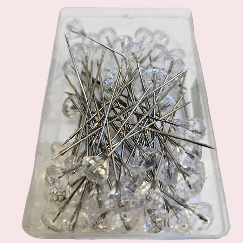 Hijab Pins Crystal Pins Thin Pins Round Head Pins - Picture 2 of 8