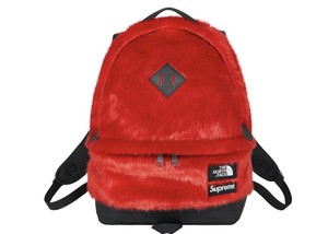 Supreme / The North Face - Faux Fur Backpack Red IN HAND ...