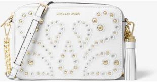 michael kors ginny medium embellished leather crossbody
