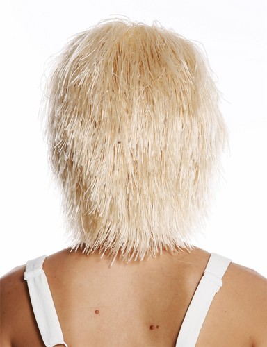 Wig Women Men Carnival Shaggy Wild Voluminous Goblin Clown Blonde - Picture 4 of 4