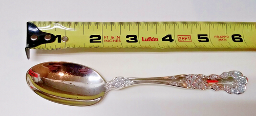 Gorham Buttercup Sterling Silver Teaspoon 27.3 Gr. 5-5/8" Lg L Monogram ML - Picture 8 of 9