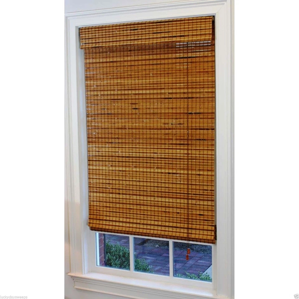 Выбор стиля бамбука дерева Ashburn Pecan римские жалюзи 48 x 64 абажуры новый - Изображение 3 из 3
