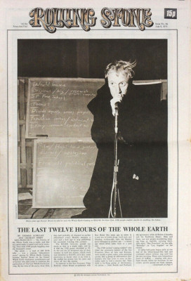 ROLLING STONE MAGAZINE 8 JULY 1971 . WHOLE EARTH CATALOG COVER . ALEXIS KORNER
