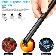 Electric Lighter USB Rechargeable Dual Arc Flameless Windproof Electric Plasma